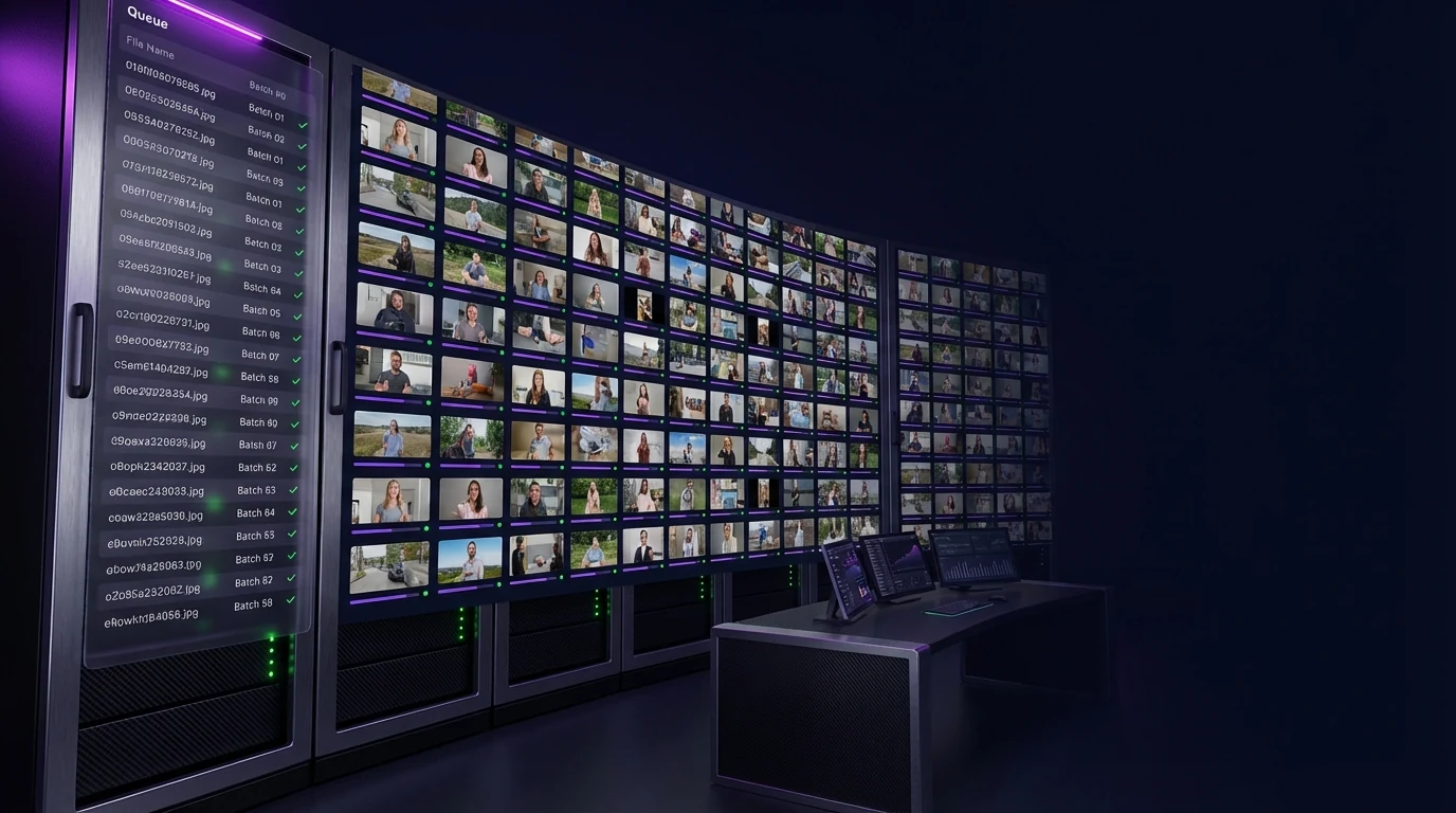 Bulk output capability — generating many AI UGC videos per day for creative testing