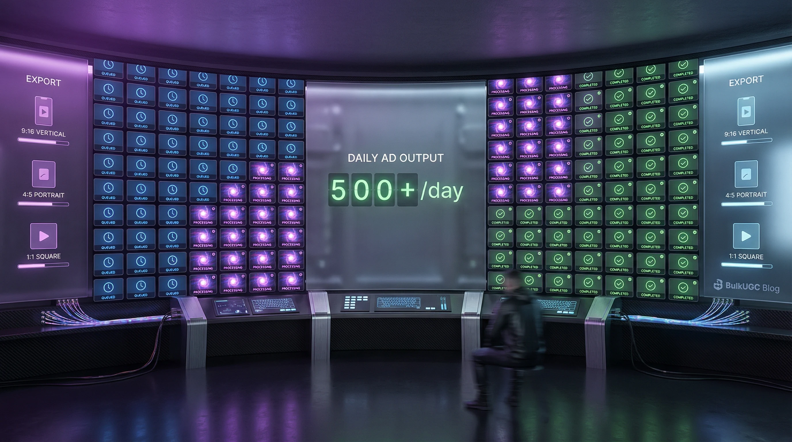 Bulk UGC ad production AI for e-commerce brands